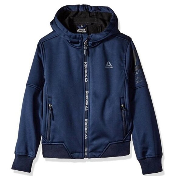 NEW Reebok Little Boy's Hooded Active Super Soft Shell Hoodie Jacket, 5/6